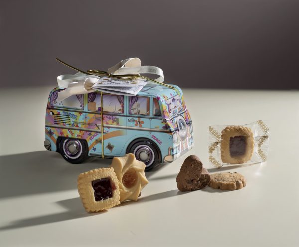 Pasticceria assortita Mini camper Hippy latta Muzzi